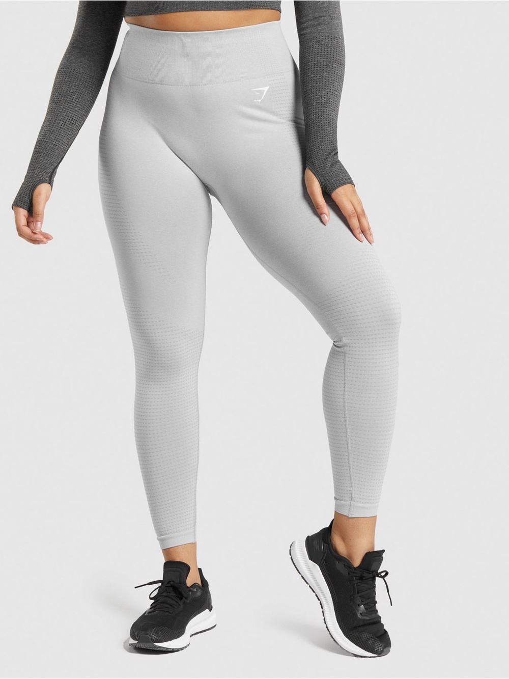 Gymshark Women’s Seamless High-Waist Leggings — Light Gray